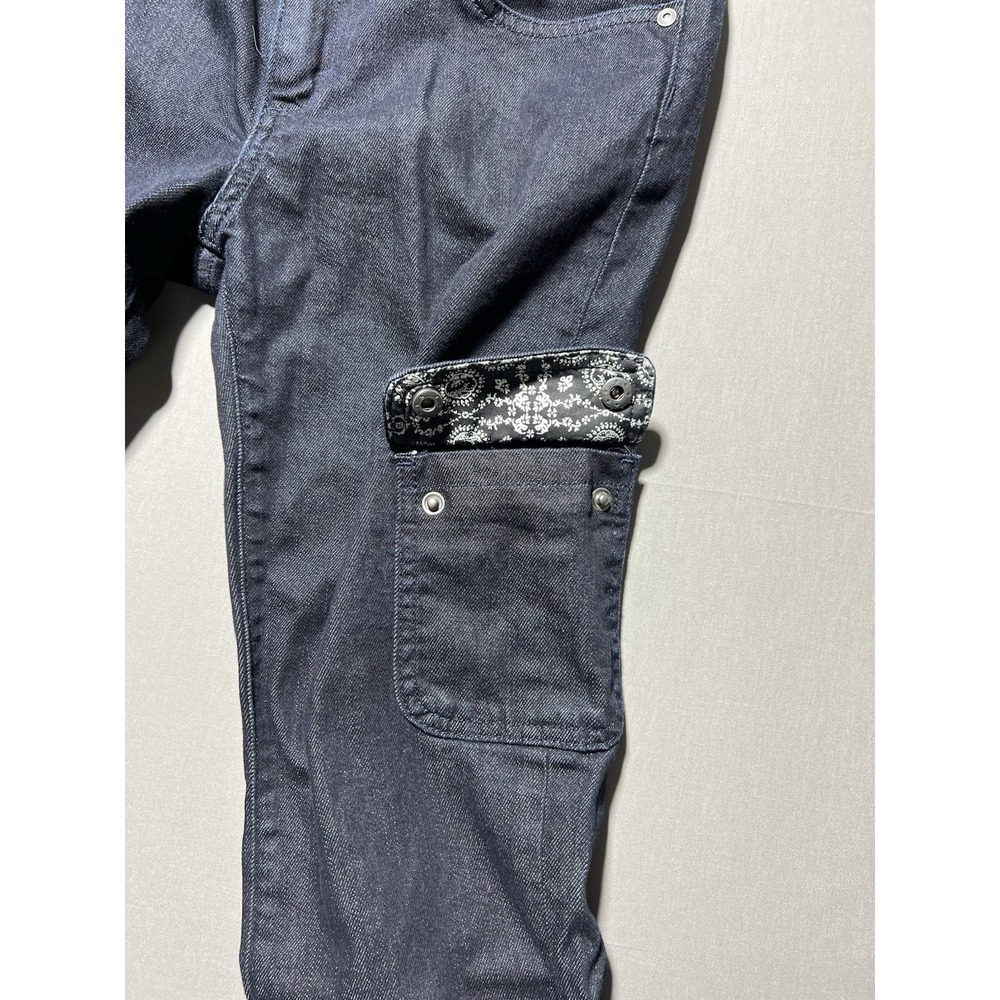 Patagonia Women's Sz 29 Dark Wash Low Rise Iron Clad Denim Cargo Jeans - Picture 5 of 16
